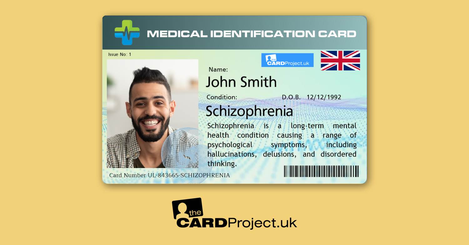 Schizophrenia Premium Photo Medical ID Card